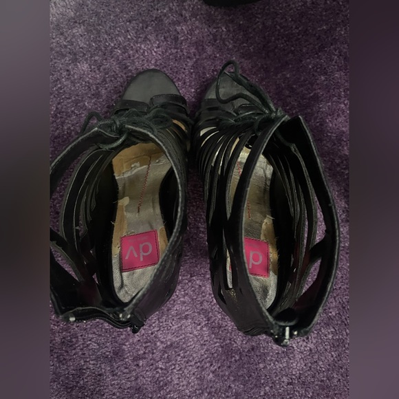 Stylish open-toe, lace-up, booties with tons of detail! - Picture 4 of 6